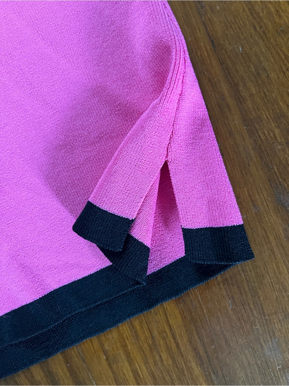 Grace Dane Lewis Women’s Pink Contrast-Trim Sleeveless Square Neck Tank PM - Picture 4 of 5